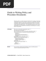 Download Guide to Writing Policy and Procedure Documents by yiah SN10099440 doc pdf