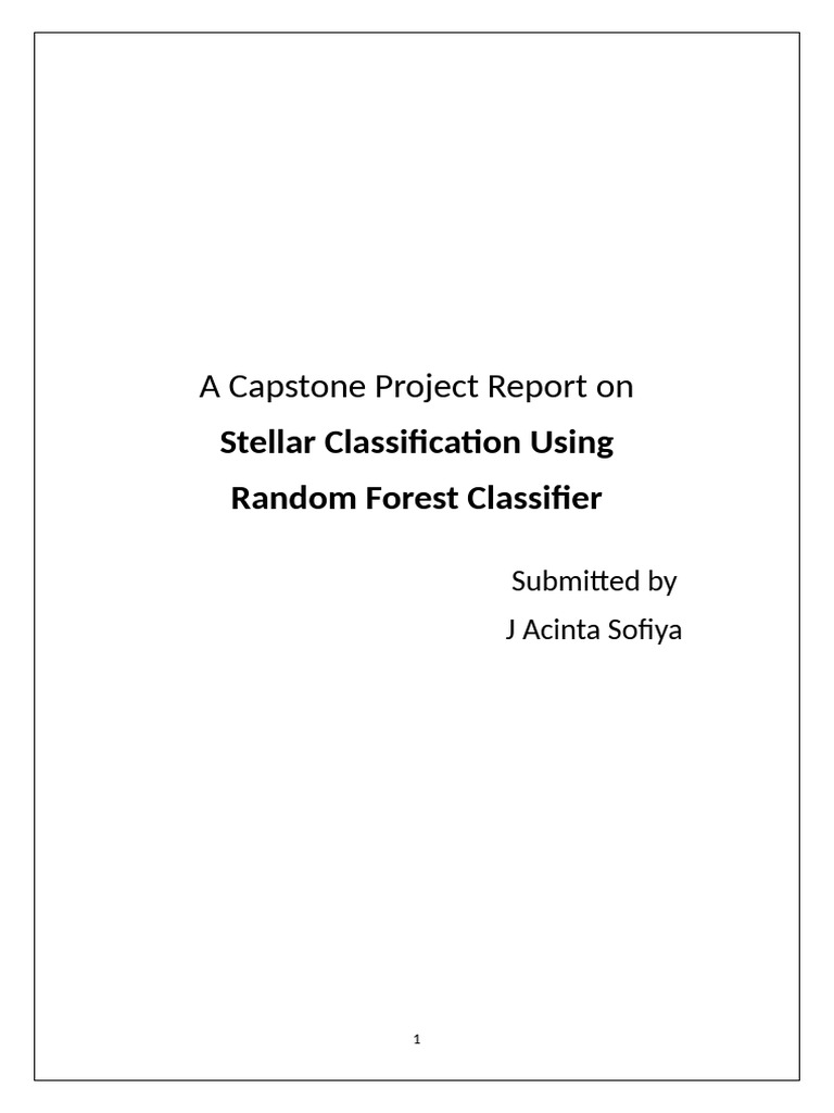 Stellar Classification | PDF | Machine Learning | Astronomy