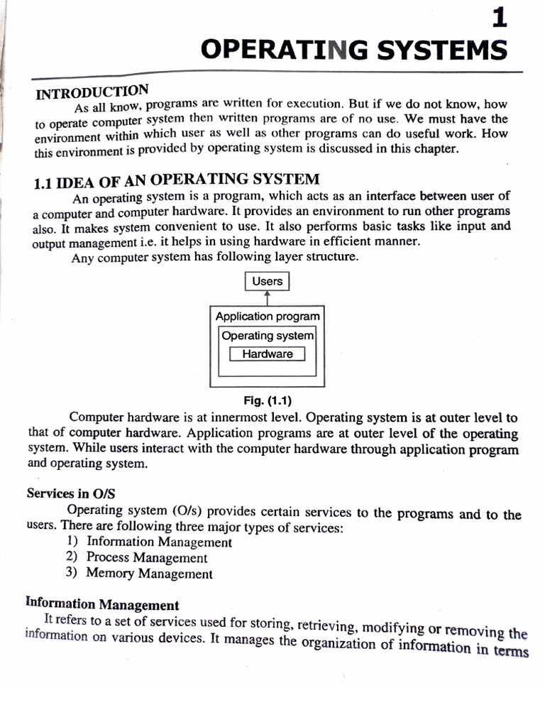 Operating System Class 12th HSC Boards | PDF