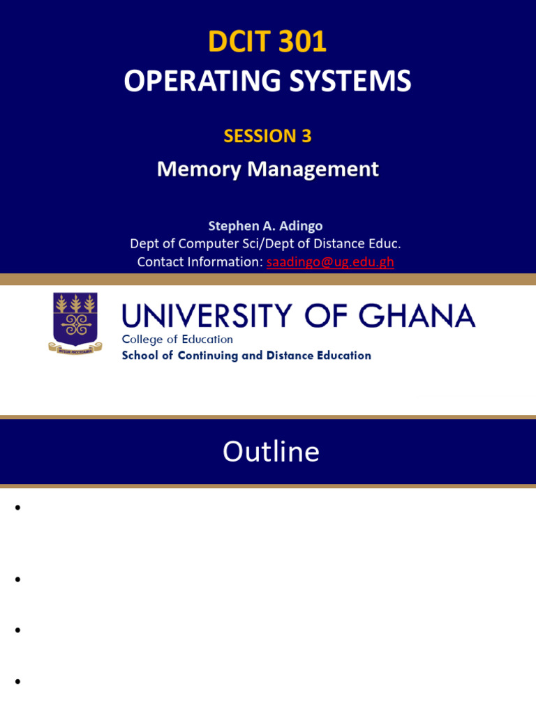 Session3 - Memory Management | PDF | Computer Data Storage | Operating ...