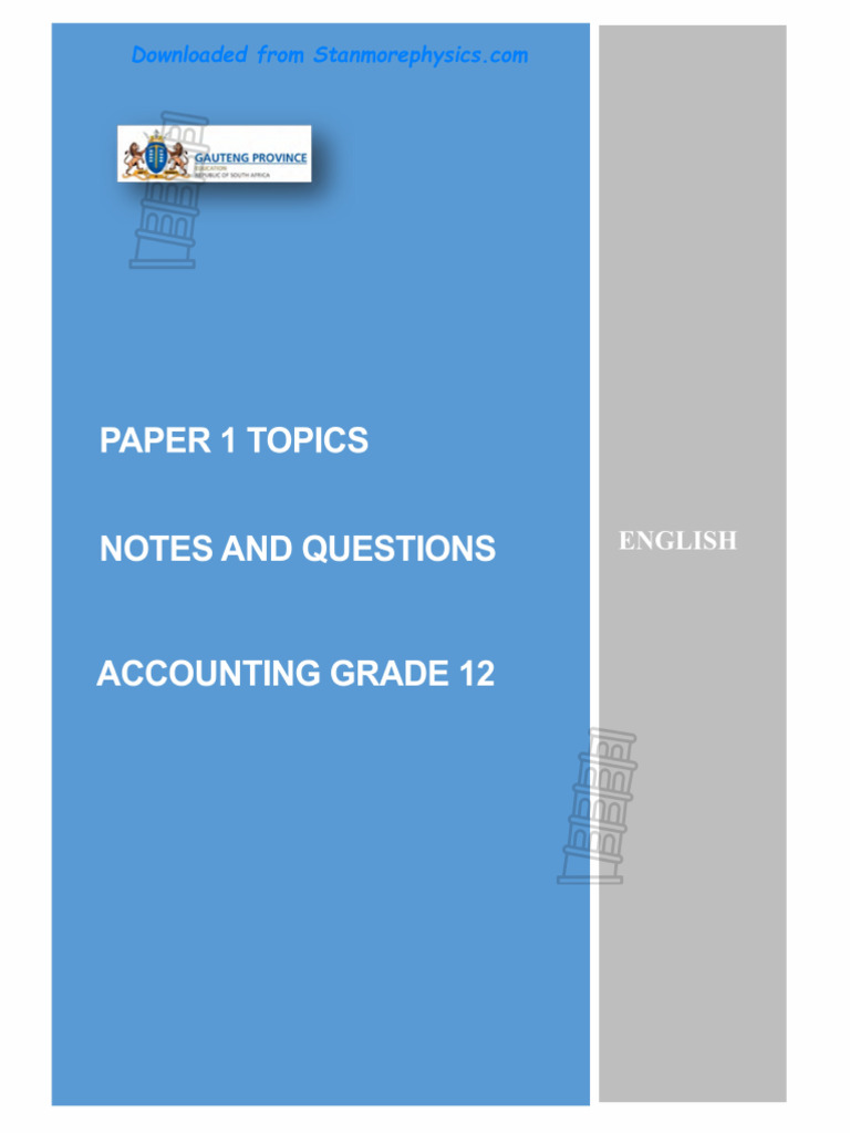 Grade 12 P1 | PDF