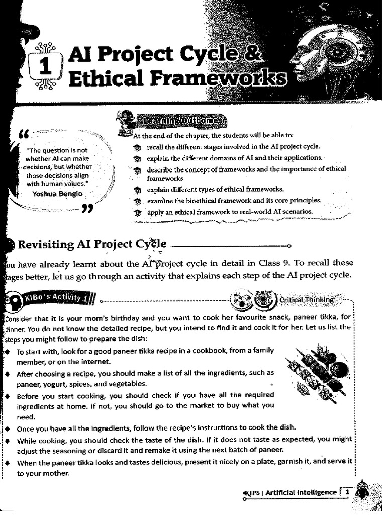 Ai Project Cycle & Ethical Frameworks | PDF