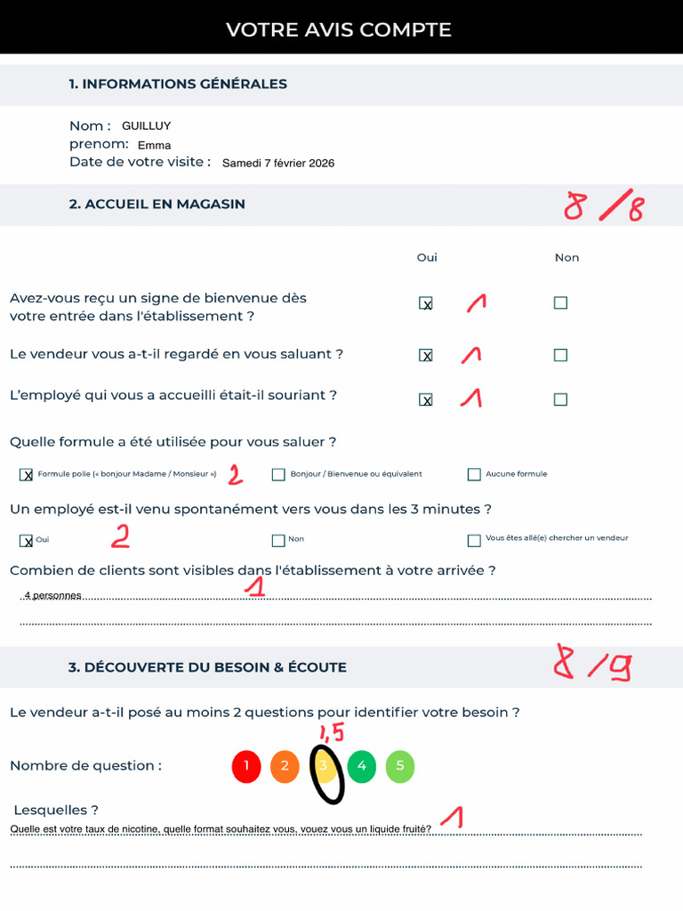 8,2 - Note Questionnaire 2 | PDF