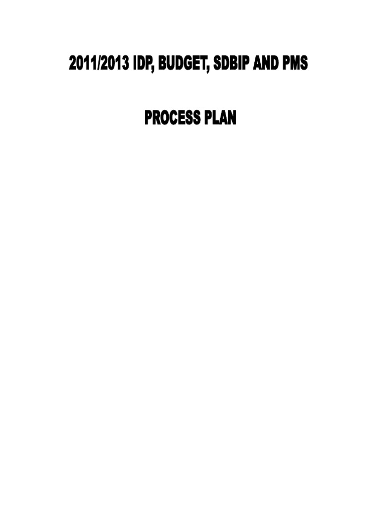 EC152 Ntabankulu - IDP - Process Plan - 1011 (1) | PDF | Performance ...