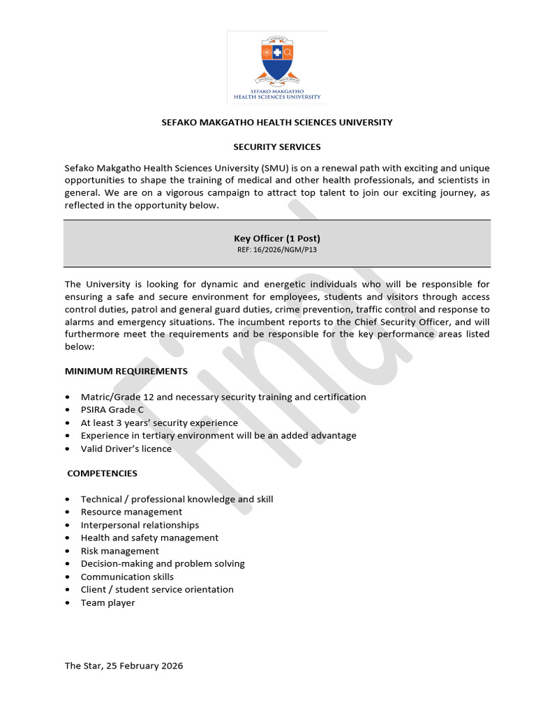 Feb Key Officer | PDF