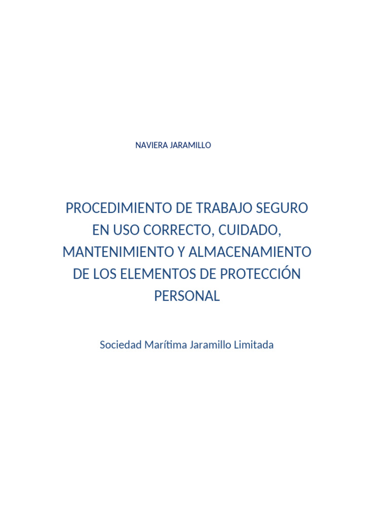 PROC-10. Uso de EPP v3 R2 (ENE-2026) | PDF | Contaminación
