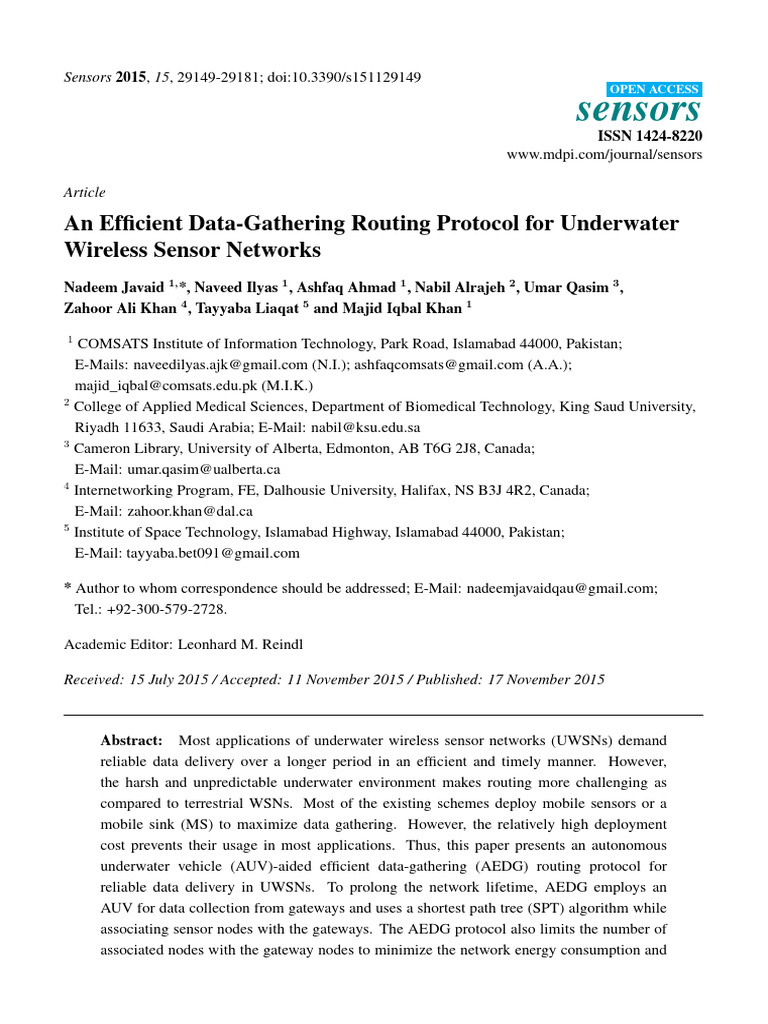 An Efficient Data Gathering Routing Prot | PDF | Routing | Computer Network