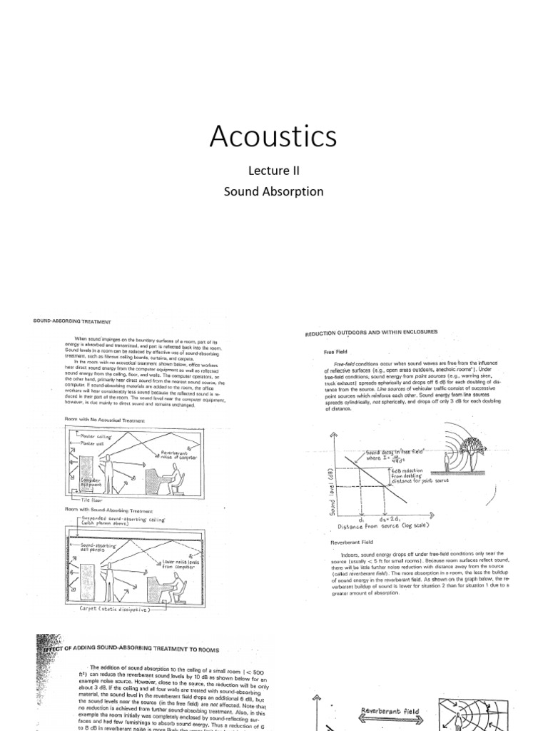 Acoustics Lecture II | PDF