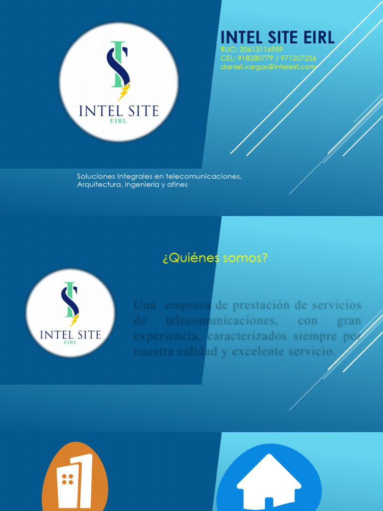 Brochure Intel Site Eirl | PDF | Telecomunicaciones