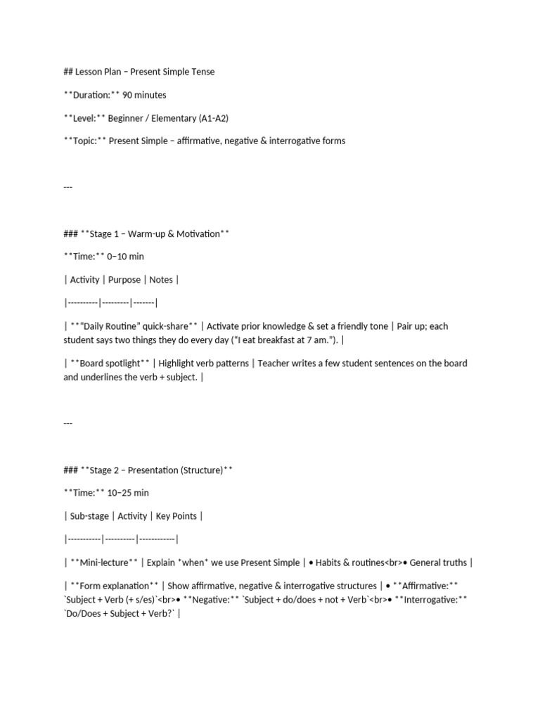Lesson Plan - P-WPS Office | PDF | Subject (Grammar) | Linguistic Typology