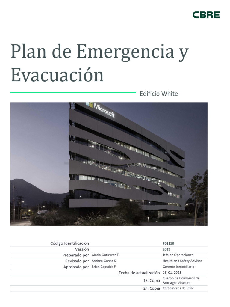 Plan de Emergencia y Evaluación 2023 | PDF | Ascensor | Simulación