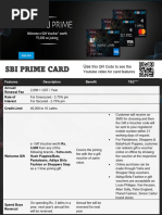 SBI Aurum Add-On Card Packaging Details | PDF
