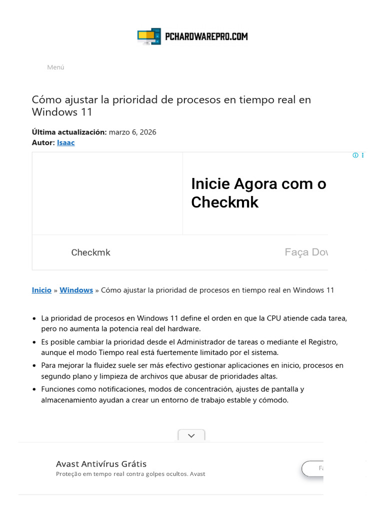Ajustar Prioridad de Procesos en Windows 11 Sin Riesgos | PDF | Windows ...