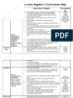 Plank Algebra 1 Curriculum Map