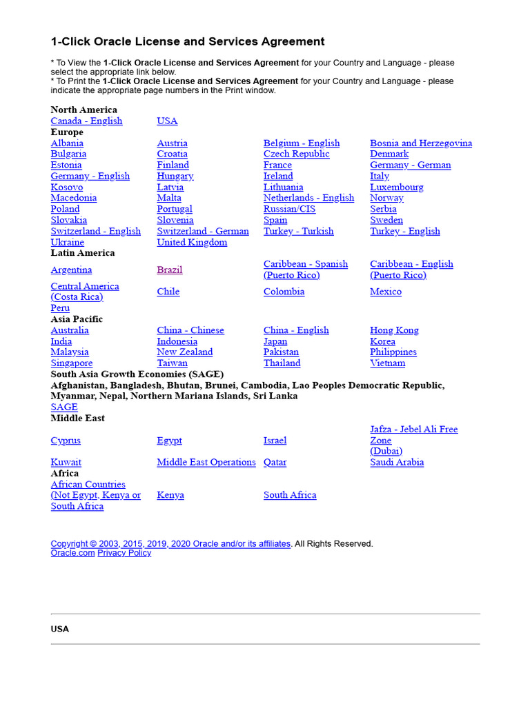 Electronic Delivery Oracle License and Services Agreement | PDF | My ...
