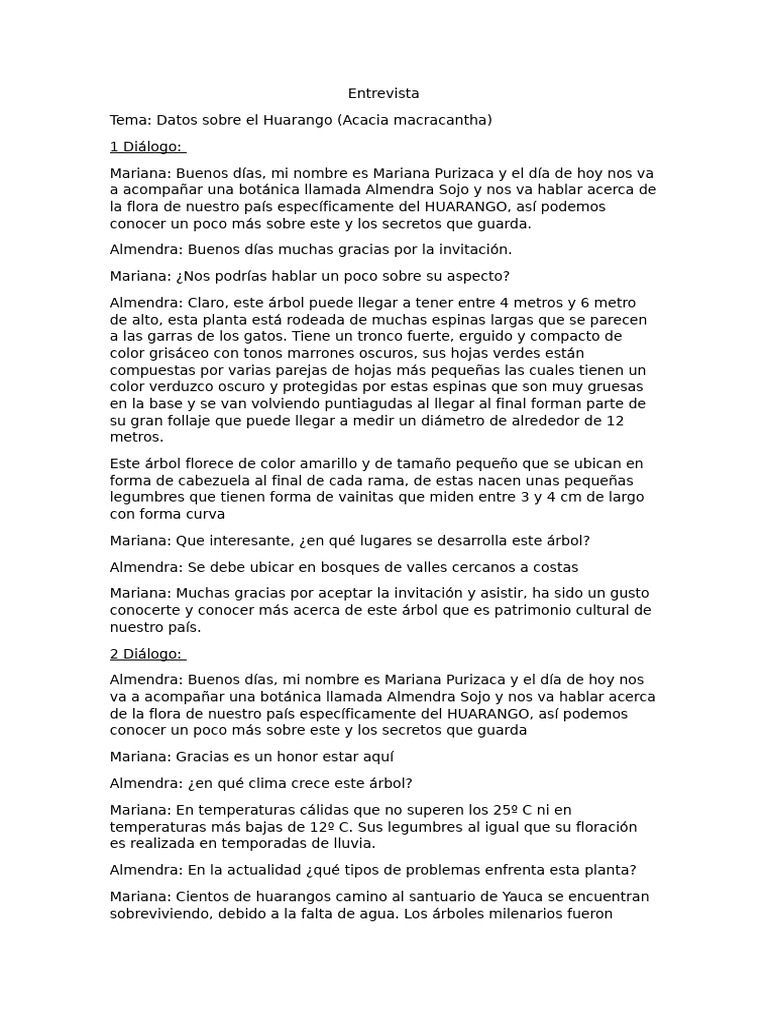 Huarango | PDF | Arboles | Plantas