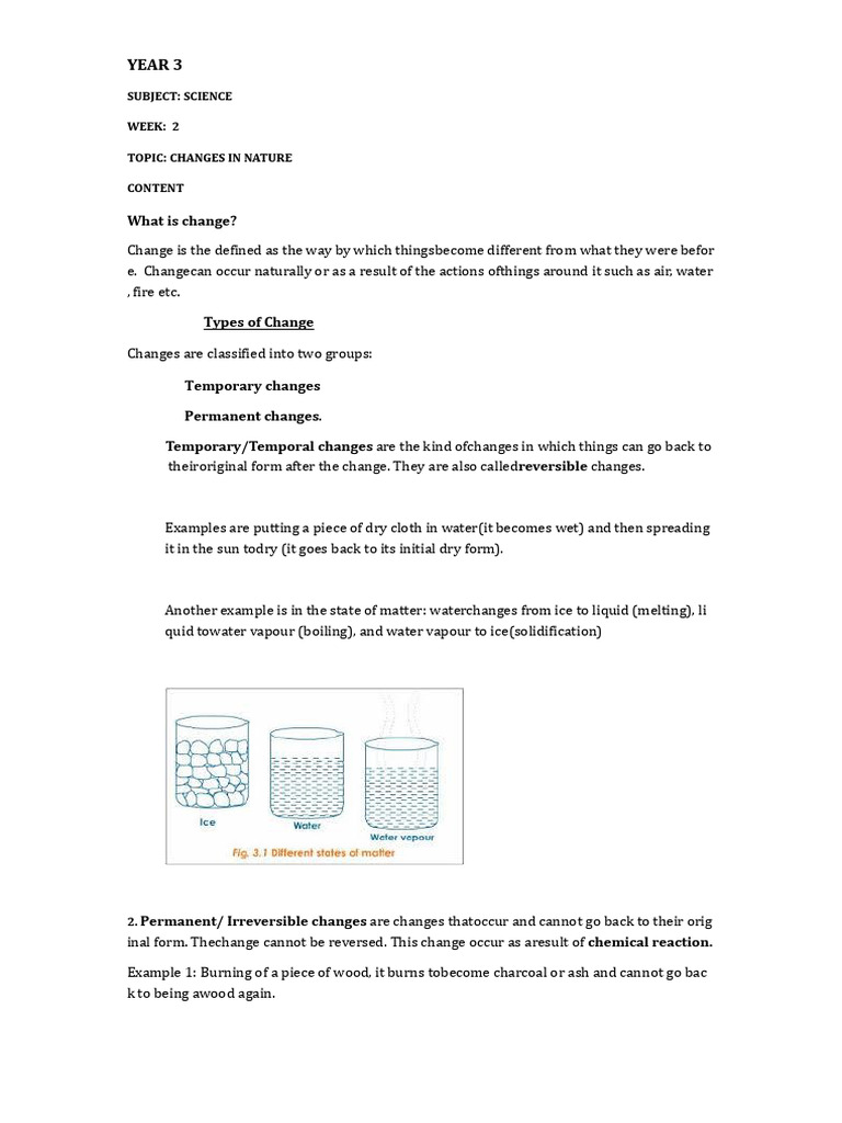 Year Three Science First Term Lesson Plan | PDF | Meteorology | Weather
