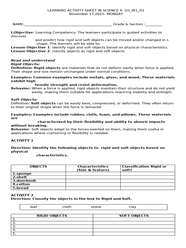 Science Adm q3 w1 d1 | PDF
