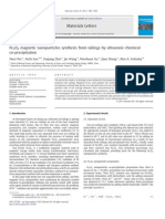 Fe3O4Nano - Fe3O4 Magnetic Nanoparticles Synthesis From Tailings by Ultrasonic Chemical