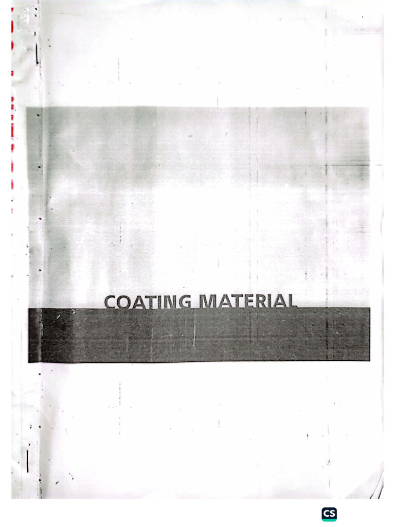 Coating Notes | PDF