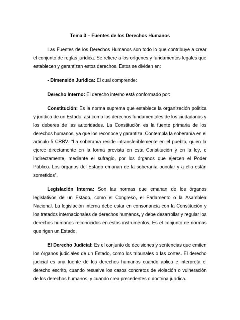 Tema 3, 4 y 5 de DDHH | PDF | Derechos humanos | Derechos