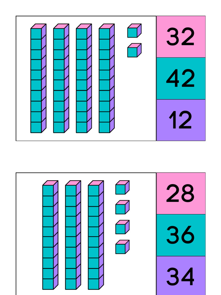 Base 10 2-Digit Place Value Number Peg Game | PDF
