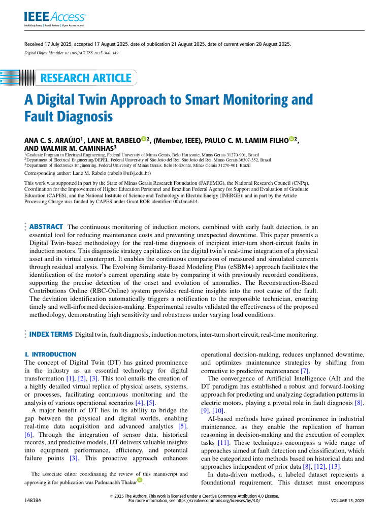 A Digital Twin Approach To Smart Monitoring and Fault Diagnosis | PDF ...
