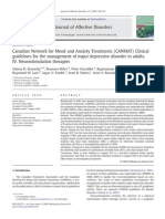 CANMAT Clinical Guidelines for Depression - Sept 2009 (1)