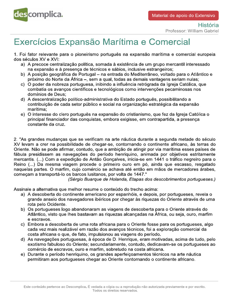 Ex Expansão Marítima | PDF
