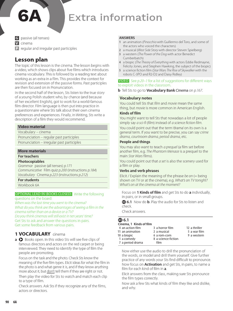 Ef5e Intermediate File 6 Teaching Notes | PDF | English Language | Verb