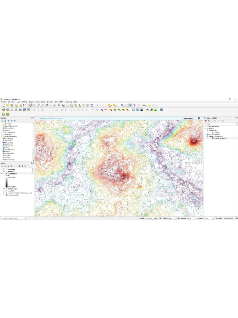 Contour QGIS | PDF