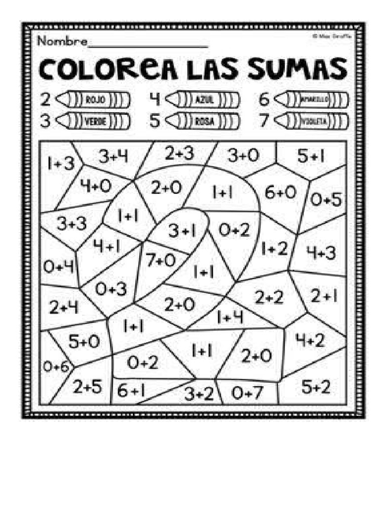 Colorea La Sumas | PDF