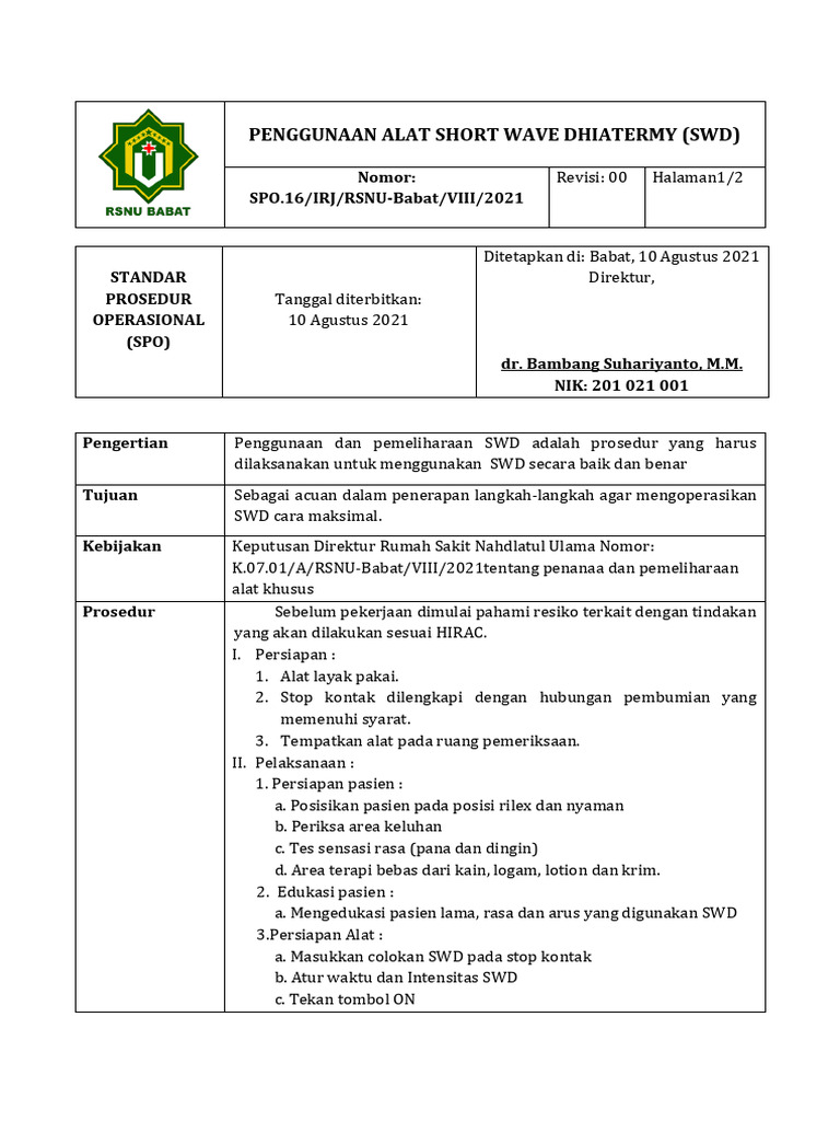 Penggunaan Alat SWD | PDF