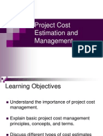 Project Cost Estimation and Management - 2006