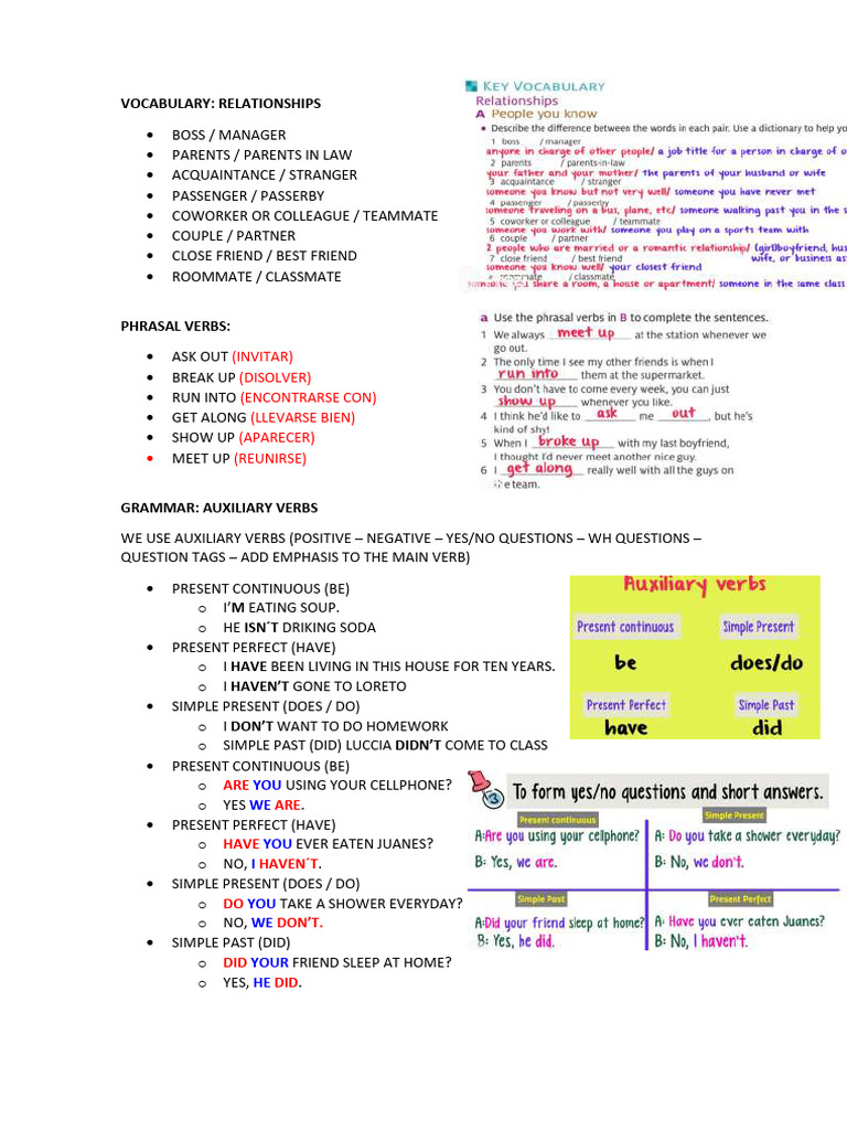 Icpna Intermedio 9 - 1 | PDF | Verb | Language Mechanics