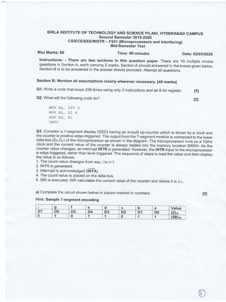 MPI MidsemExam PartB | PDF | Computing | Computer Architecture