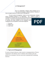 Levels of Management