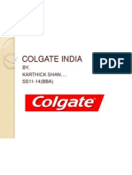 Colgate India: BY, Karthick Shan . SS11-14 (BBA)