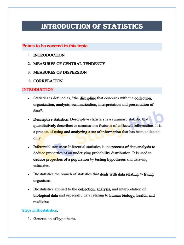 Biostatistics & Research Methodology-Unit-1 - Watermarked | PDF ...