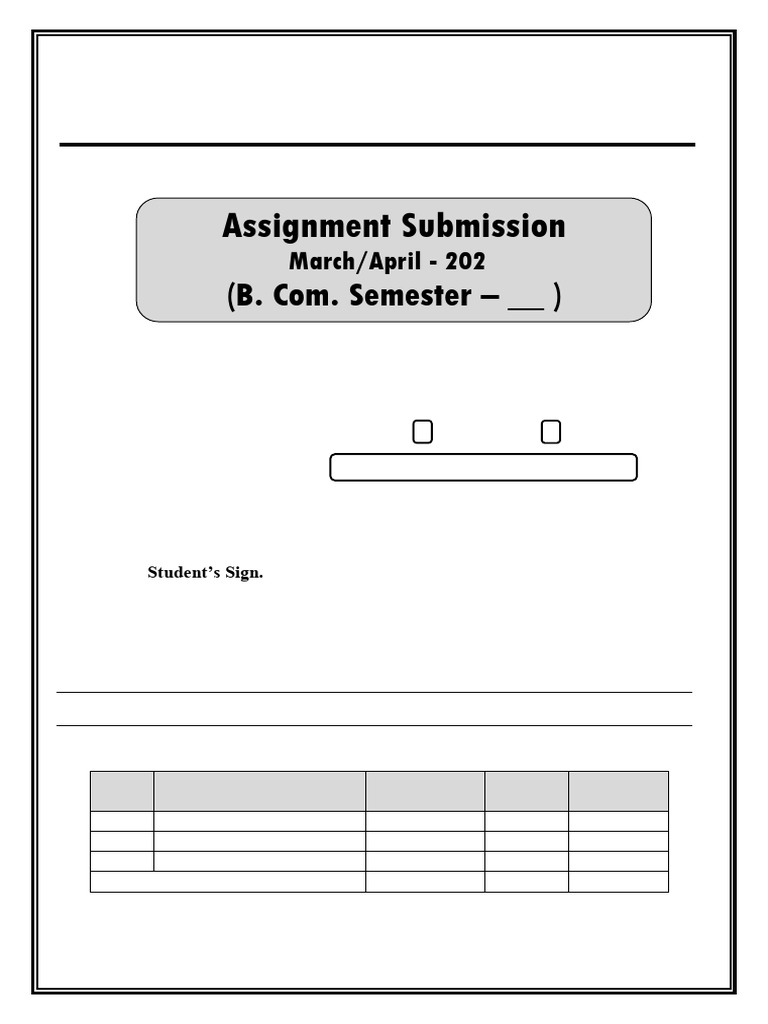 Assignment Submission Front Page - NEP SEM - 2-4-260122_151918 | PDF