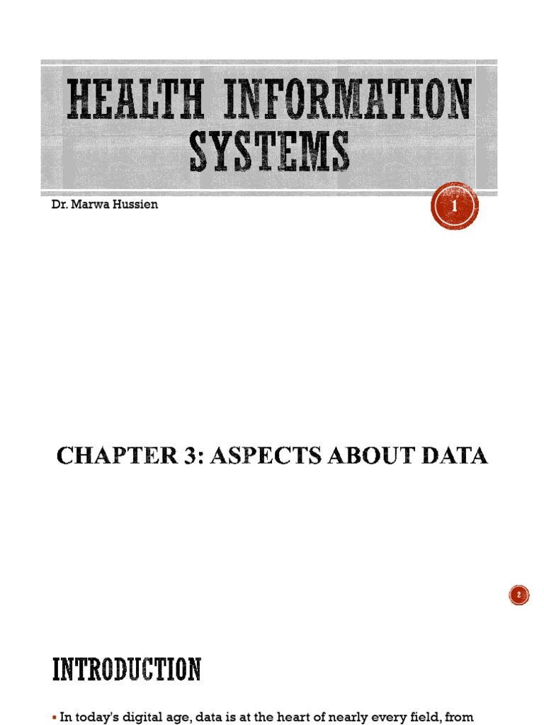 Chapter 3 - Aspects of Data | PDF | Json | Electronic Health Record