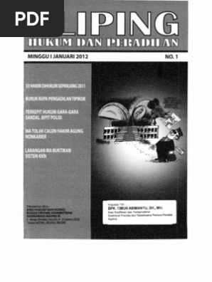 Kumpulan Kliping Hukum Dan Peradilan Ma Ri Bulan Januari Minggu I Sd Minggu Iv 12 Pdf