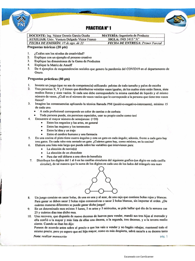 Práctica N1 ii2022 | PDF