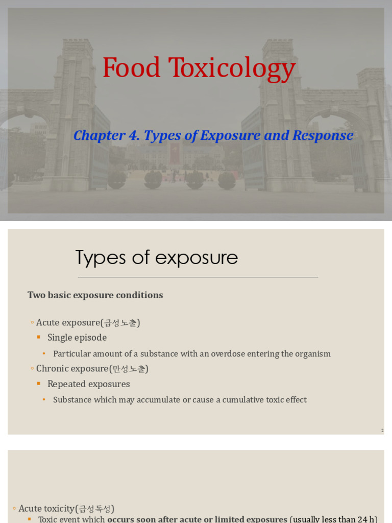 Chap 4. Types of Exposure & Response | PDF | Immune System | Allergy