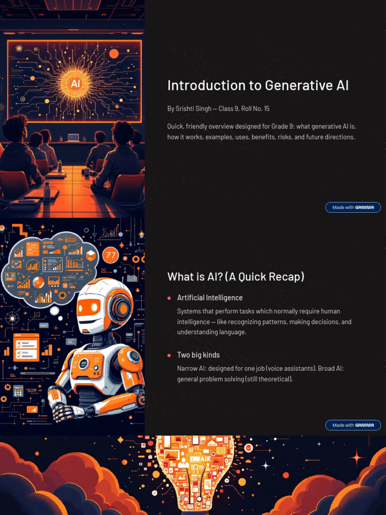 Introduction To Generative AI PPTTTTTTTT | PDF | Artificial ...