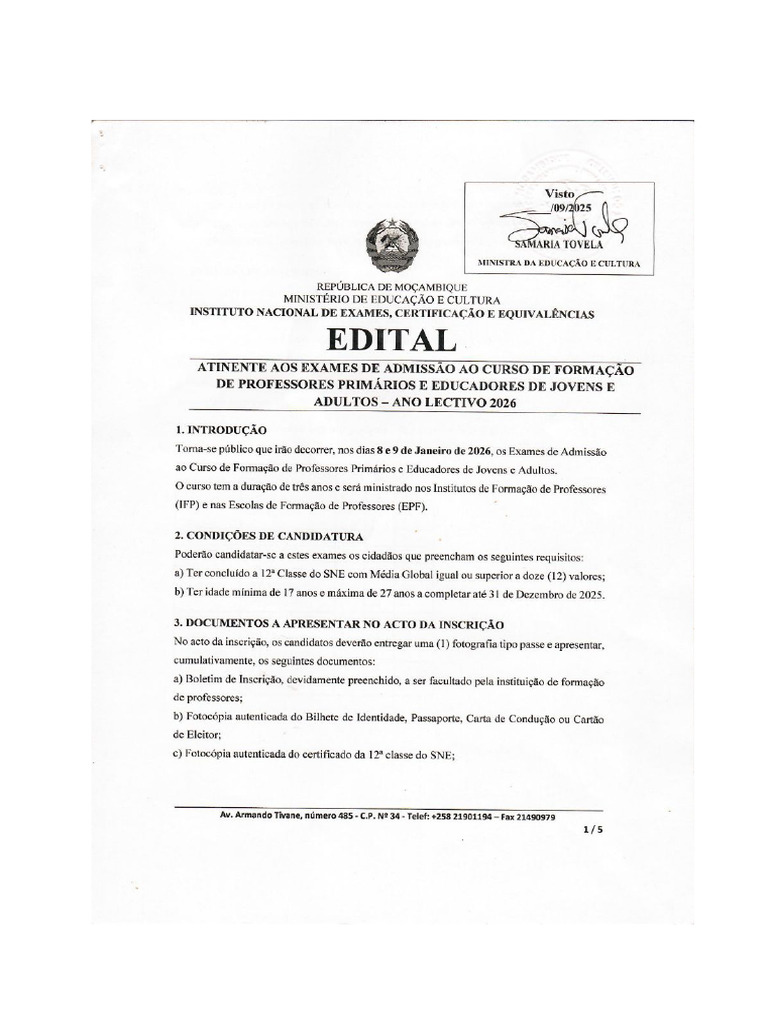 IFP Edital 2026 | PDF
