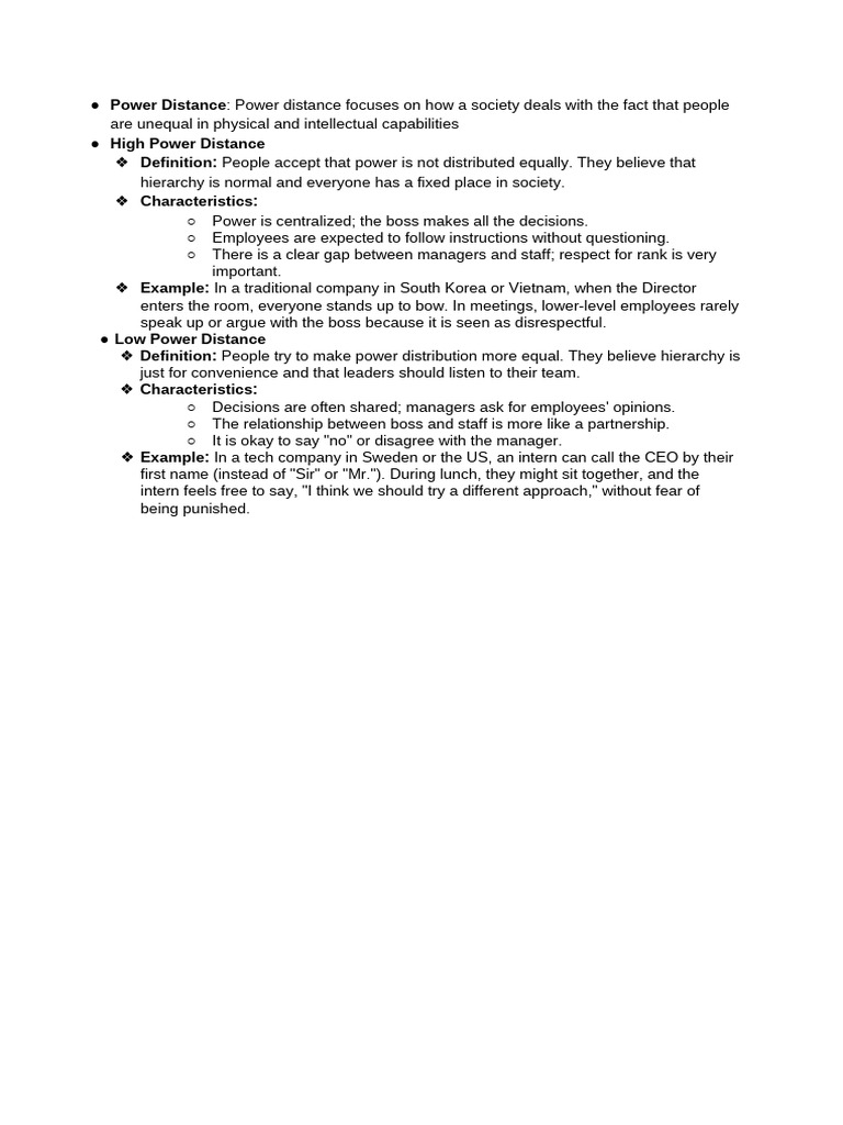 Power Distance | PDF