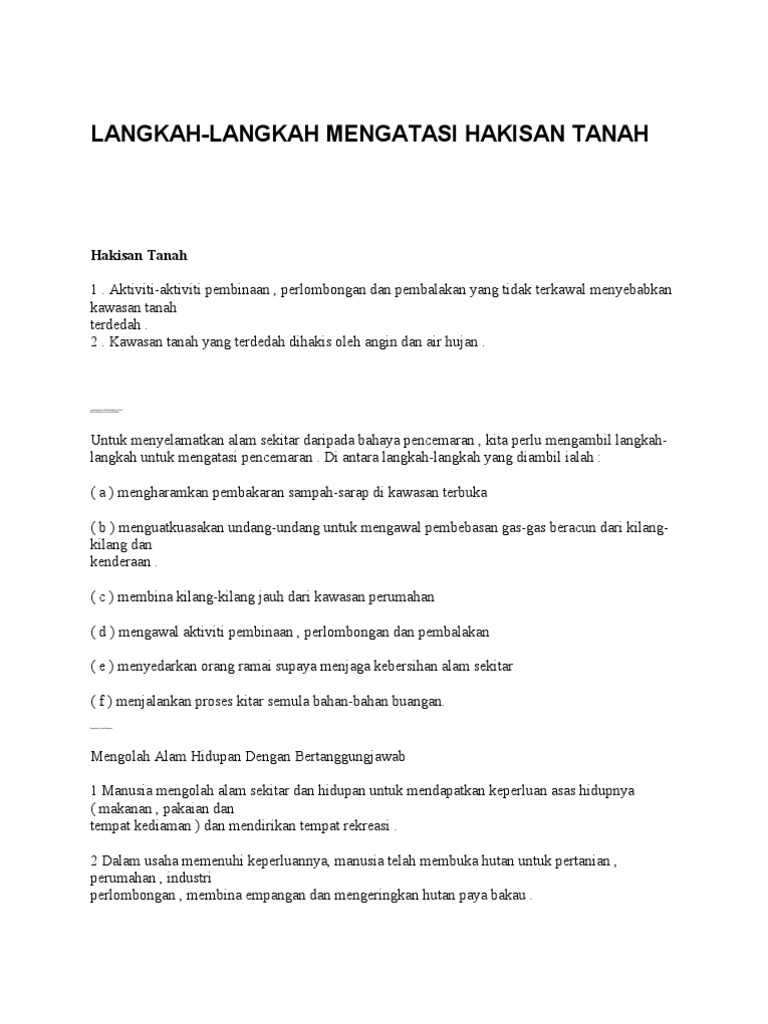 Hakisan Tanah Pdf