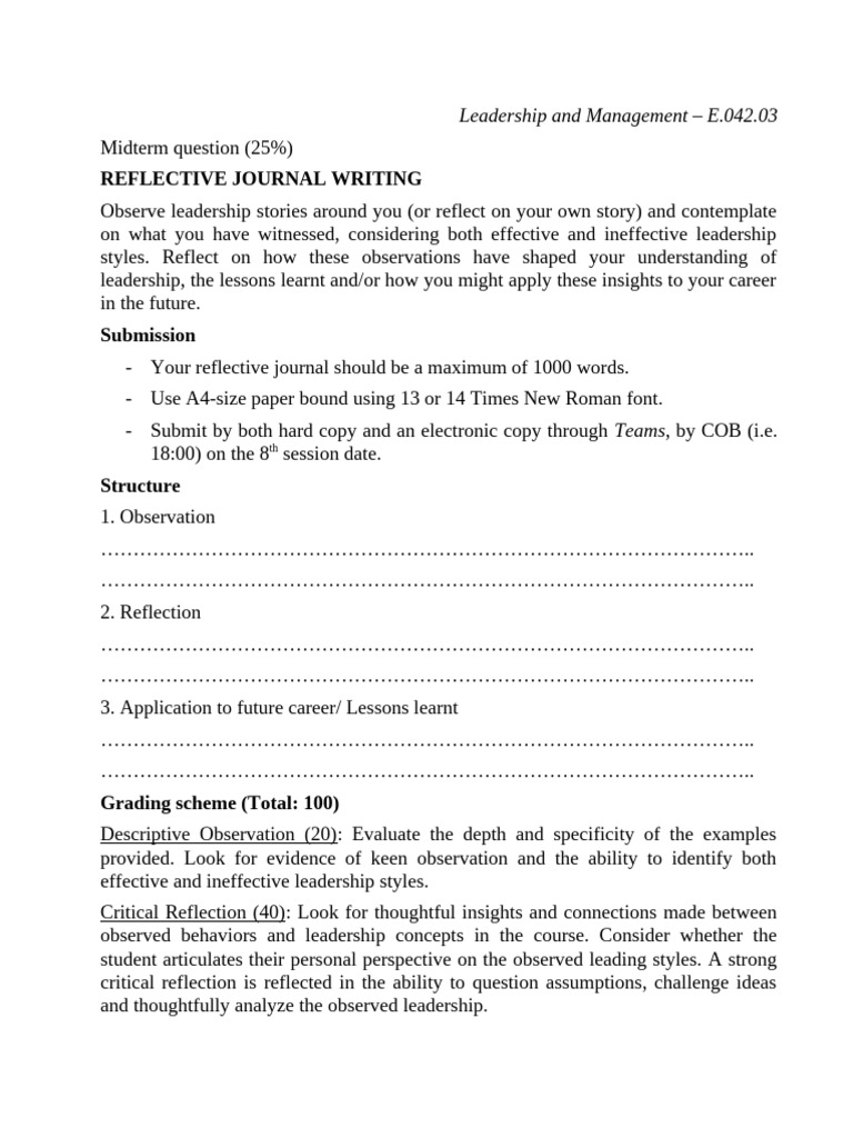 LM Reflective Journal - Public1.19.2 | PDF