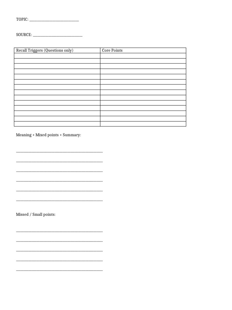 EXACT Notebook Style Template | PDF